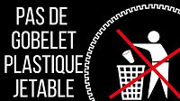 Pas de gobelet plastique